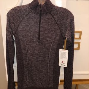 Lululemon Long Sleeve Swiftly Wool 1/2 Zip